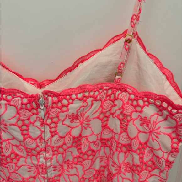 🧨HP🧨NWT Lilly Pulitzer Garden Gate Eyelet Kyla Maxi Dress CORAL PINK - Picture 8 of 12